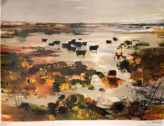 Taureaux de Camargue by Michel Jouenne, Lithographie en couleur, sold Jul 2026