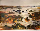 Taureaux de Camargue by Michel Jouenne, Lithographie en couleur, sold Jul 2026