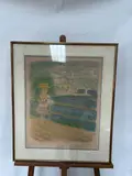 Jeune fille devant la mer by Constantin Andréevitch Terechkovitch, Lithographie signée en bas à droite et numéroté, sold Jul 2026