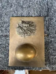 Incrustation / Lisse n°98 Pierre et Marie Curie by Sylvie Sandjian, 1996, Epreuve en bronze titrée, sold Jul 2026