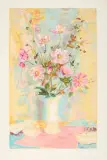 Bouquet de fleurs by Le Pho, 1965, Lithographie en couleurs sur papier vélin d'Arches, sold Mar 2026