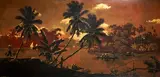 Vue du Mékong by Thanh Le, Panneau en bois laqué polychrome et or, sold Mar 2026