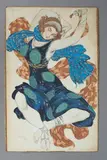 Projet de Béothienne pour l'opéra Narcisse by Léon Bakst, 1911, Crayon et aquarelle sur papier contrecollé sur carton de renfort, sold Jan 2026