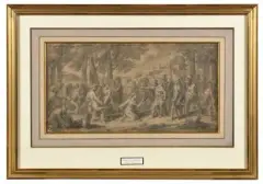 Scène de l’histoire ancienne by François-Alexandre Verdier, Crayon noir, lavis gris et rehauts de craie blanche, sold Sep 2026