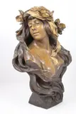 Buste de Salomé, en plâtre patiné façon bronze by Edition Friedrich Goldscheider, Plâtre d’édition, sold Sep 2026