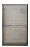 Sans titre by Jean Prouvé, Panneau de façade rectangulaire en bois recouvert d'une tôle d'aluminium gaufré, sold Dec 2025