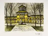 Le Palais de Pavlorsk by Bernard Buffet, Lithographie signée en bas à droite dans la planche Justifiée EA II/XXX en bas à gauche H_, sold Dec 2025