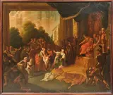 Le jugement de Salomon by Pierre-Denis Martin, Toile Signé en bas vers la droite PD MARTIN /, sold Nov 2025