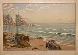 La plage ou La mer, 1908 (Fields p. 87 / Levasseur-Le Bohec p. 44) Planche 14 sur 16 de la série des Aspects de la nature by Henri Rivière, Lithographie en, sold Oct 2025