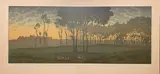 L'Aube, 1901 (Toudouze pp. 100 et 163 / Gamet p. 28 / Levasseur-Le Bohec p. 96) Planche 1 sur 16 de la série La Féérie des heures by Henri Rivière, Lithographie en, sold Oct 2025