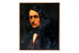Portait d'homme by Ernest Slingeneyer, Toile Signé en bas à droite Ernest Slingeneyer / à son ami Sans cadre Restaurations H_54,5, sold Sep 2025