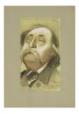Portrait de Gustave Flaubert by Ferdinand Bac, Encre, aquarelle et gouache, sold Sep 2025
