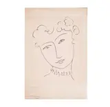 La Pompadour (1951) by Henri Matisse, Lithographie numérotée, sold Sep 2025