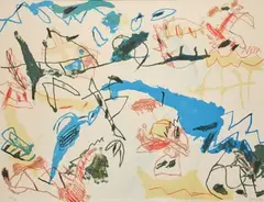 Composition by Jan Voss, Lithographie Signée et datée, sold Jul 2025