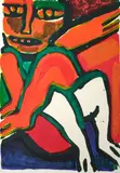 Sans titre by Bengt Lindström, Gouache sur papier Signé en bas à droite H_71 cm L_50 cm (à vue), sold Jul 2025
