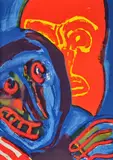Double Visage by Bengt Lindström, 1984, Lithographie Signé en bas à droite, sold Jul 2025