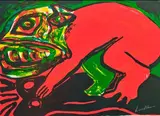 Sans titre by Bengt Lindström, Gouache sur papier Signé en bas à droite H_53 cm L_73 cm (à vue), sold Jul 2025