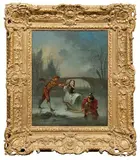 Décembre by Nicolas Lancret, Toile H_40 cm L_32,5 cm Expert : Monsieur René Millet, sold Jul 2025