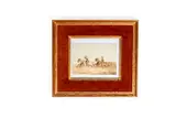 La Diligence by Théodore Fort, Aquarelle Signée en bas à gauche H_10cm L_15 cm, sold Jul 2025