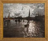 Le port des Sables d'Olonnes by Julien Marcel-Clement, Encre, aquarelle, gouache et rehauts d'huile sur panneau Signée et dédicacée à "Henriette, sold Jul 2025