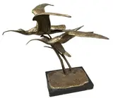 Vol d'Ibis by André Vincent Becquerel, Epreuve en bronze à patine brune, sold Apr 2026