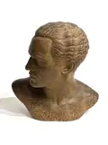Portrait en buste de Jean Mermoz by Lucien Gibert, Épreuve en terre cuite et engobe brune, sold Feb 2026