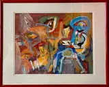 Sans titre by Jerry Krellenstein, Gouache sur papier Signée, sold Oct 2025