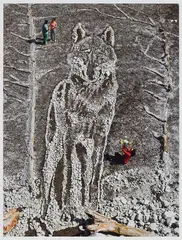 Wolf by Vik Muniz, chromogenic print, sold Apr 2026