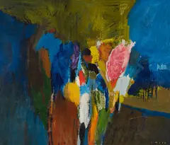 Bouquet by Gordon A. Smith, 1961, oil on board, sold Mar 2026