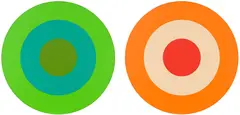 Phthalo Cadmium by Claude Tousignant, acrylic on canvas (diptych), sold Mar 2026
