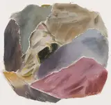 Cycle Crétois 2 no. 2 by Françoise Sullivan, acrylic on canvas collage, sold Mar 2026