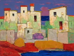 Sans titre by Paul-Vanier Beaulieu, 1970, oil on canvas, sold Mar 2026
