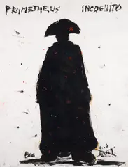 Prometheus by John Scott, mixed media on paper, sold Mar 2026