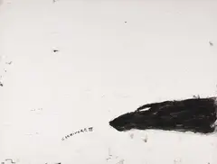Carnivore III by John Scott, mixed media on paper, sold Mar 2026