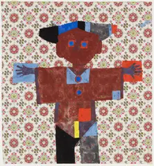 Untitled by Maxwell Bennett Bates, 1964, collage and mixed media on paper, sold Mar 2026