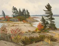 Georgian Bay by Frank Panabaker, oil on board, sold Feb 2026