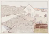 Warren's Landing, Lake Winnipeg by Walter J. Phillips, 1931, colour wood block on paper, sold Feb 2026