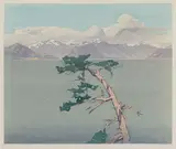 Howe Sound, British Columbia by Walter J. Phillips, colour woodcut on paper, sold Feb 2026