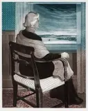 Mrs. Captain B. Home in Wesleyville by David Blackwood, 1979, etching and aquatint on paper, sold Feb 2026