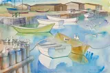 Gulls at Ferryland, NFLD by Doris Jean McCarthy, 1981, watercolour on paper, sold Feb 2026