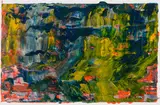 Vanishing Orange by Roy Lerner, mixed media on paper, sold Feb 2026
