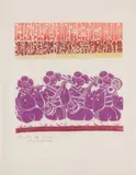 Gion by Matsubara Naoko, colour woodcut on paper, sold Feb 2026