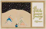 Christmas Card by A. Y. Jackson, silkscreen on card, sold Jan 2026