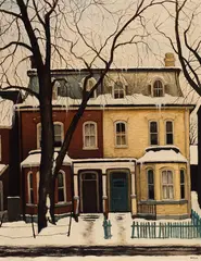 On D'Arcy Street by John Kasyn, 1981, oil and Lucite 44 on board, sold Jan 2026
