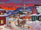 Fin du jour by Claude Langevin, oil on canvas, sold Jan 2026