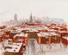 Montreal by Terry Tomalty, oil on canvas, sold Jan 2026