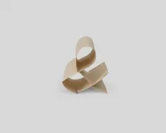 Zeichen „&“ aufgerichtet by Hermann Glöckner, 1971, Weißer Karton, gebogen, eingeschnitten und eingesteckt, sold Jun 2026