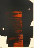 Lithographie No. 26 by Pierre Soulages, 1969, Farblithographie auf Arches-Velin, sold Nov 2010