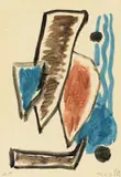 Komposition by Gabriele Münter, 1953, Gouache auf leichtem Karton, sold May 2011