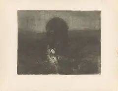 Schlachtfeld by Käthe Kollwitz, 1907, Kaltnadelradierung, Aquatinta, Schmirgel und Vernis mou in Grünschwarz auf festem Papier, sold May 2026